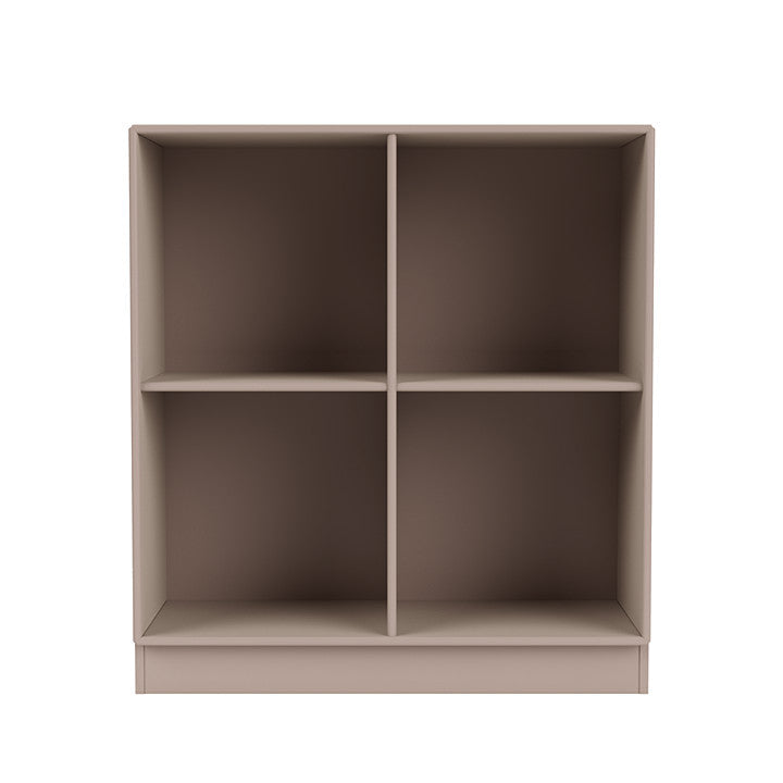 Montana Show Bookcase With 7 Cm Plinth, Mushroom Brown