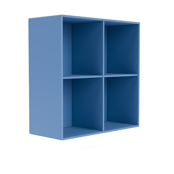 Montana Show Bookcase With Suspension Rail, Azure Blue