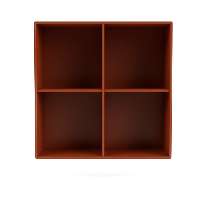 Montana Show Bookcase With Suspension Rail, Hokkaido Brown