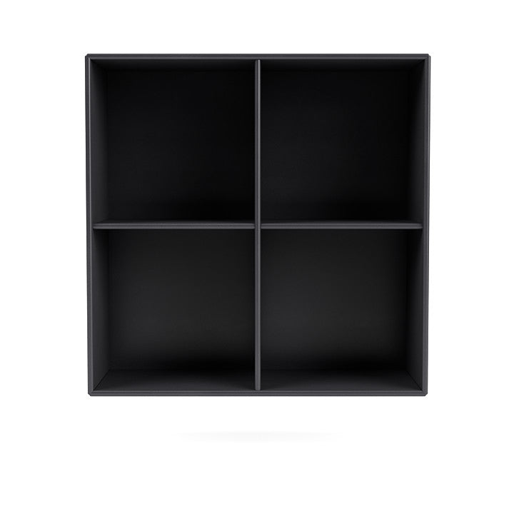 Montana Show Bookcase With Suspension Rail, Carbon Black