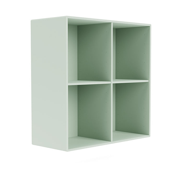 Montana Show Bookcase With Suspension Rail, Mist