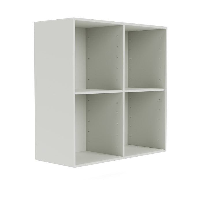 Montana Show Bookcase With Suspension Rail, Nordic White