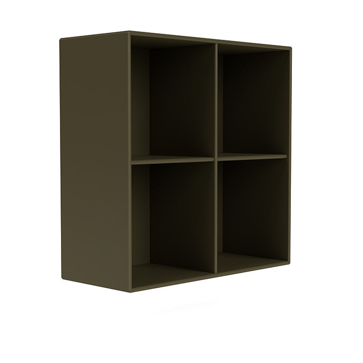 Montana Show Bookcase With Suspension Rail, Oregano Green