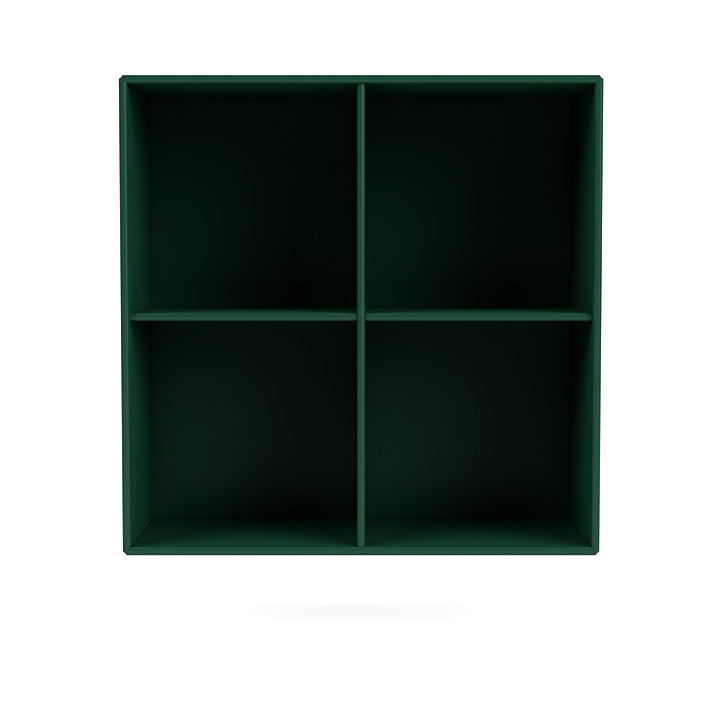 Montana Show Bookcase With Suspension Rail, Pine Green