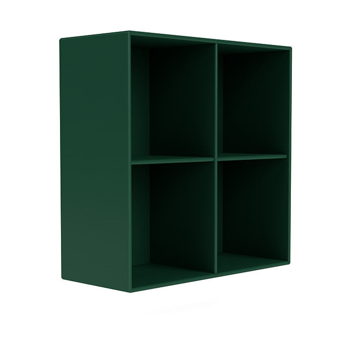 Montana Show Bookcase With Suspension Rail, Pine Green