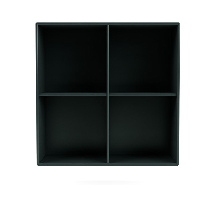 Montana Show Bookcase With Suspension Rail, Black Jade