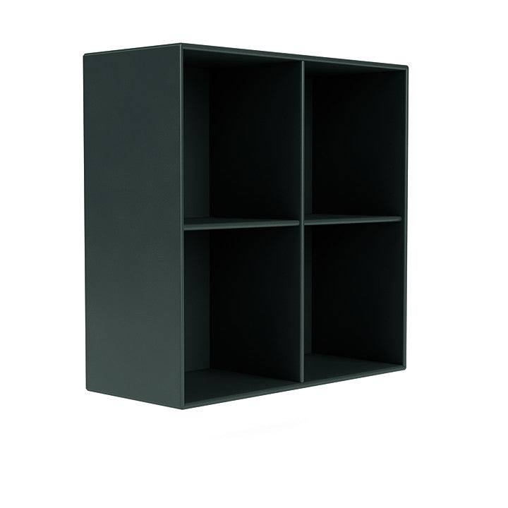 Montana Show Bookcase With Suspension Rail, Black Jade