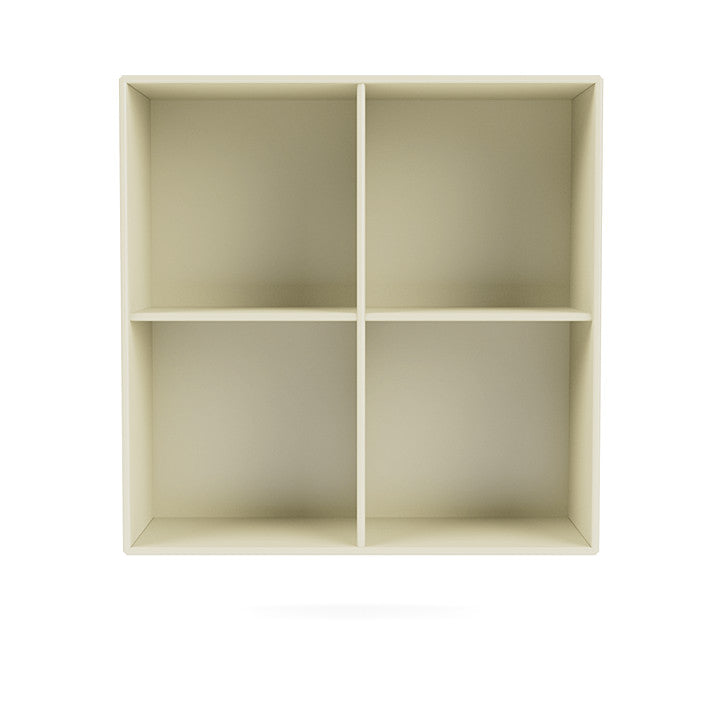 Montana Show Bookcase With Suspension Rail, Vanilla White