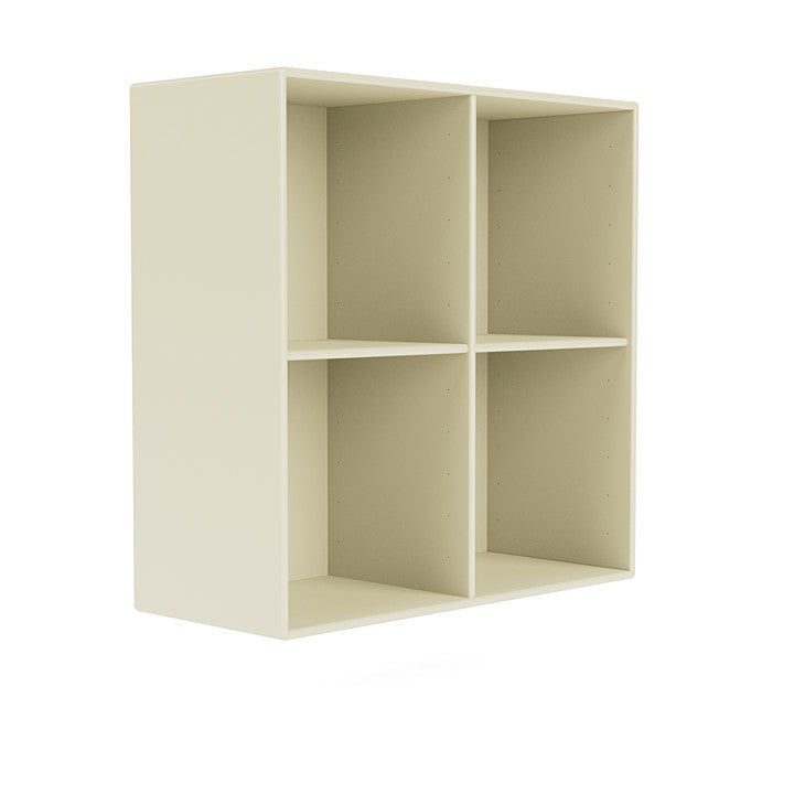 Montana Show Bookcase With Suspension Rail, Vanilla White