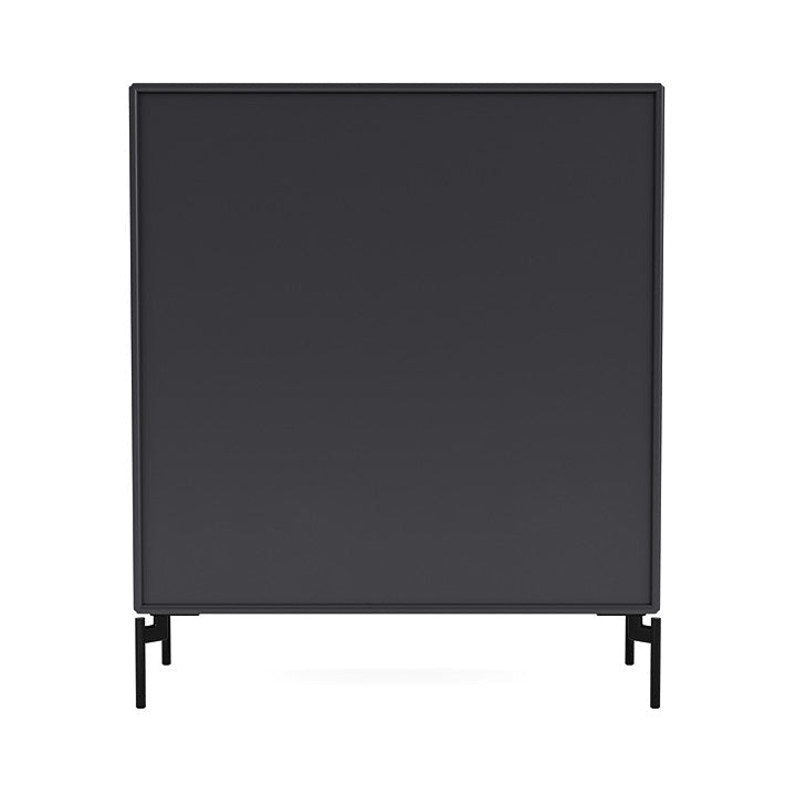 Montana Show Bookcase With Legs, Anthracite/Black