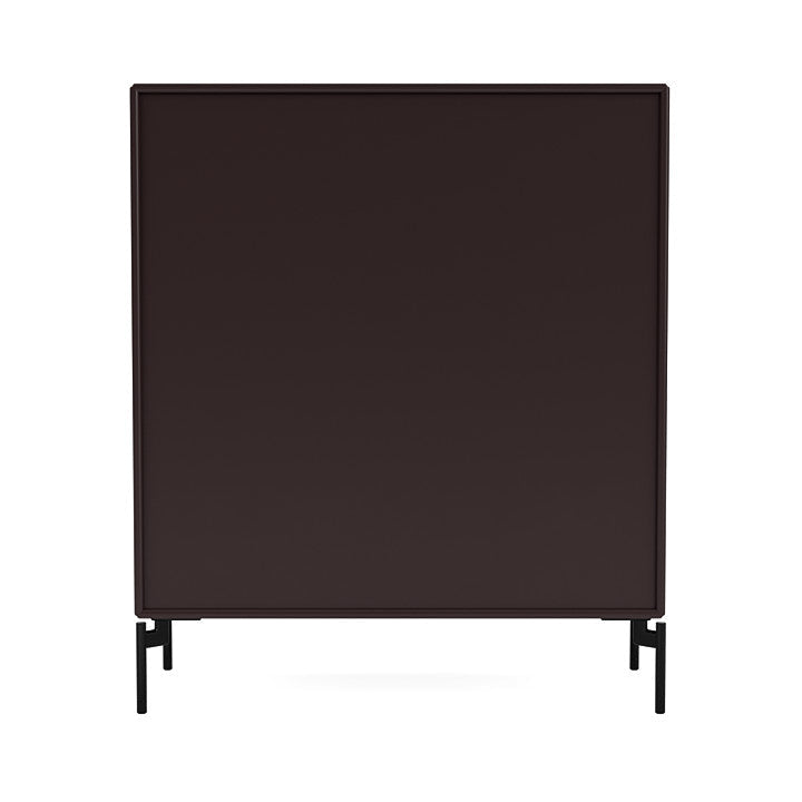 Montana Show Bookcase With Legs, Balsamic/Black