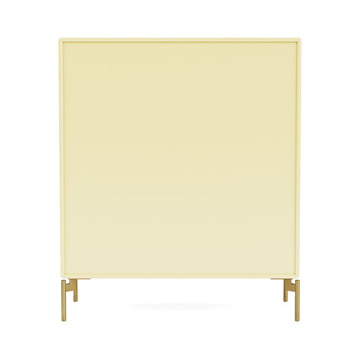 Montana Show Bookcase With Legs, Camomile/Brass