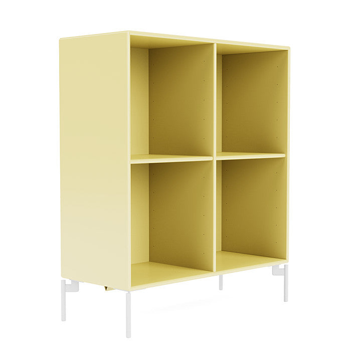 Montana Show Bookcase With Legs, Camomile/Snow White