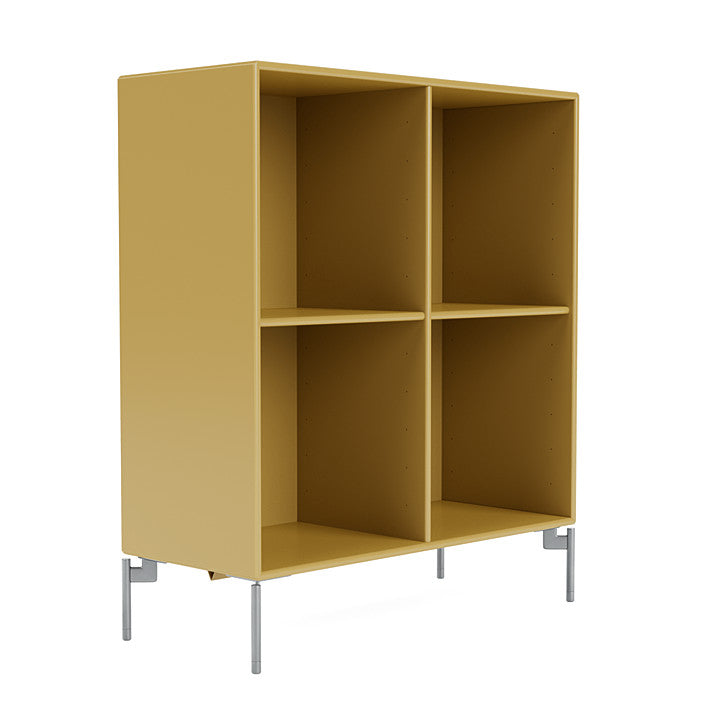 Montana Show Bookcase With Legs, Cumin/Matt Chrome