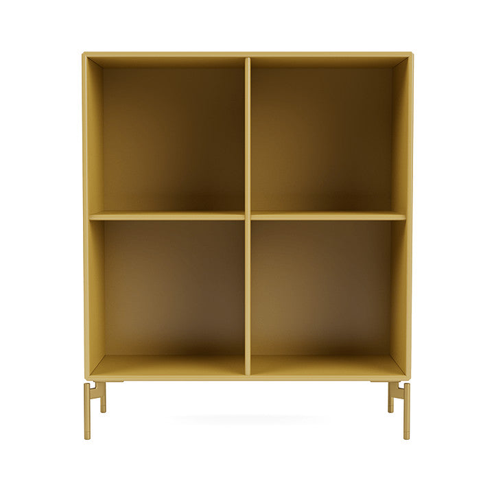 Montana Show Bookcase With Legs, Cumin/Brass