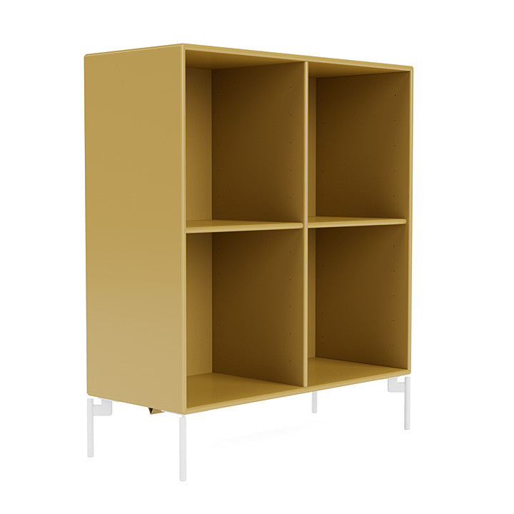 Montana Show Bookcase With Legs, Cumin/Snow White