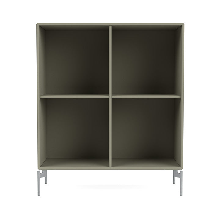 Montana Show Bookcase With Legs, Fennel/Matt Chrome