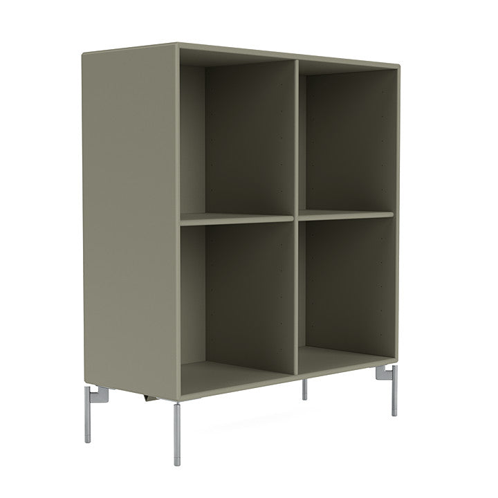 Montana Show Bookcase With Legs, Fennel/Matt Chrome