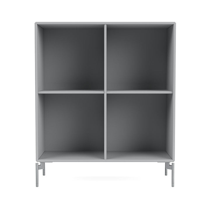 Montana Show Bookcase With Legs, Fjord/Matt Chrome