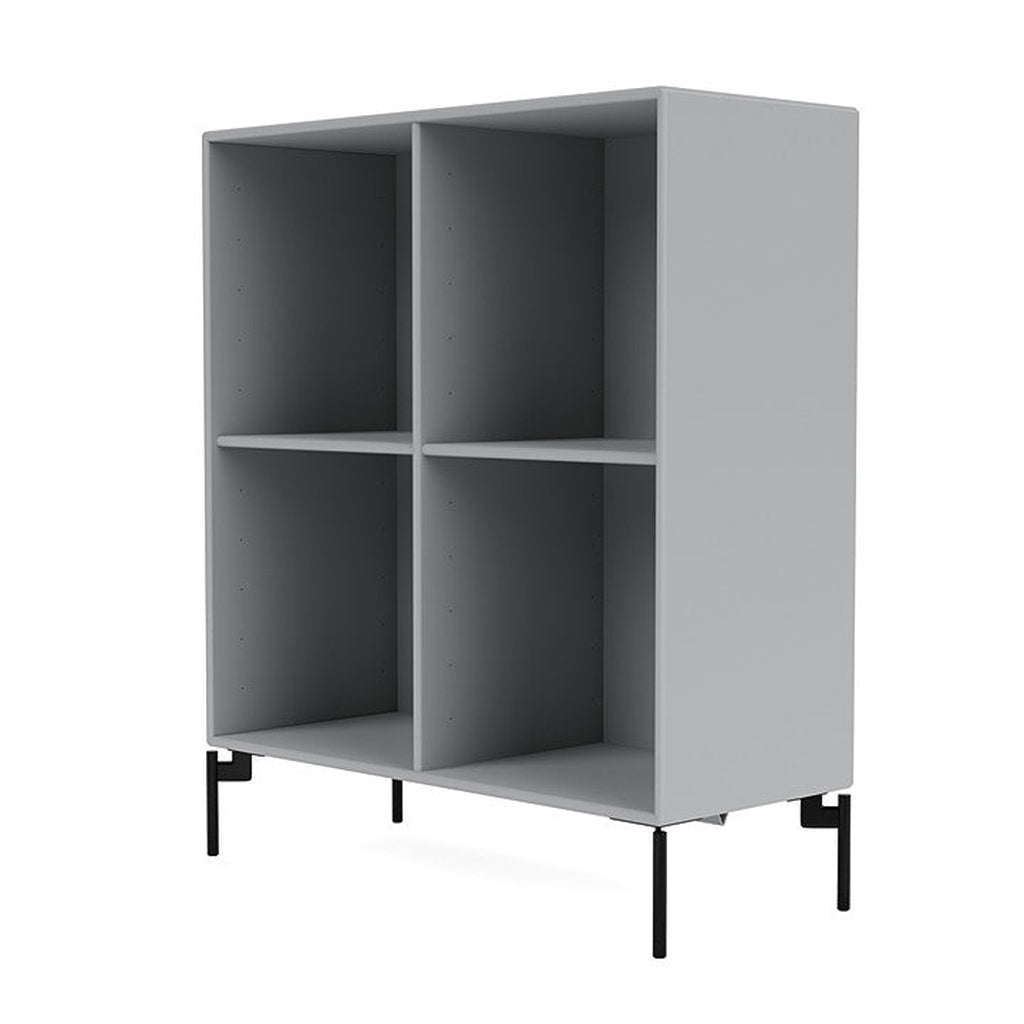 Montana Show Bookcase With Legs, Fjord/Black