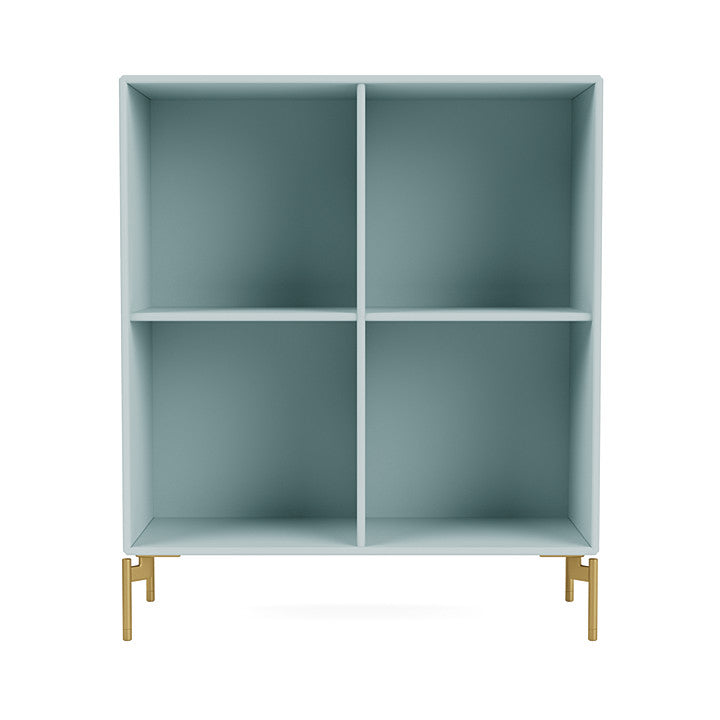 Montana Show Bookcase With Legs, Flint/Brass