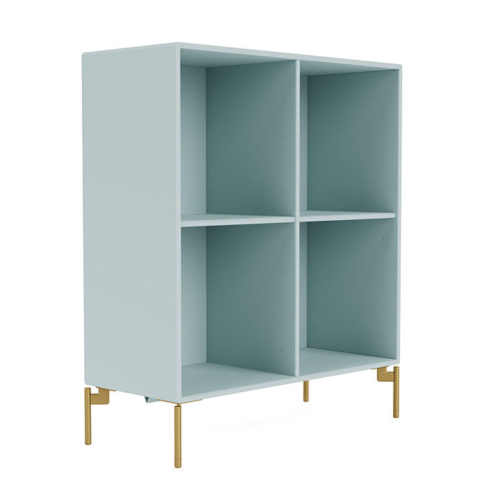 Montana Show Bookcase With Legs, Flint/Brass