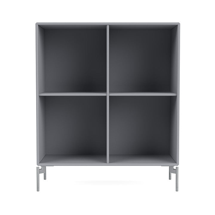 Montana Show Bookcase With Legs, Graphic/Matt Chrome