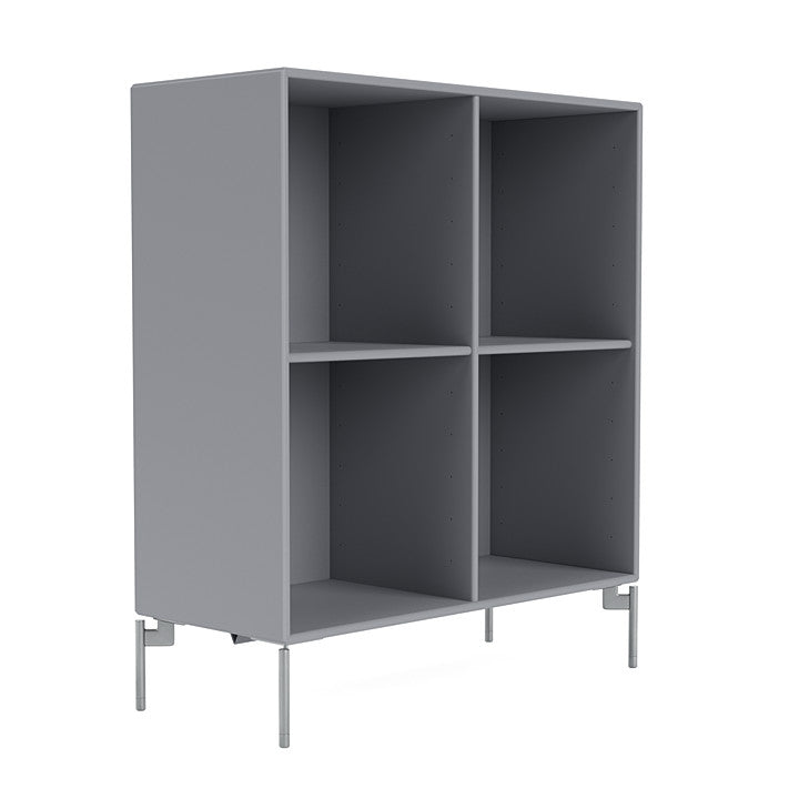 Montana Show Bookcase With Legs, Graphic/Matt Chrome