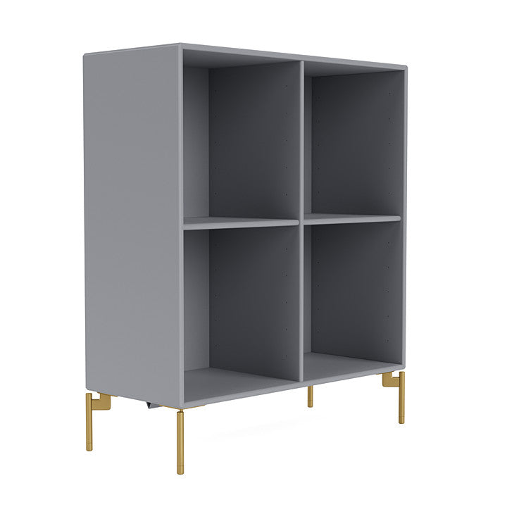 Montana Show Bookcase With Legs, Graphic/Brass