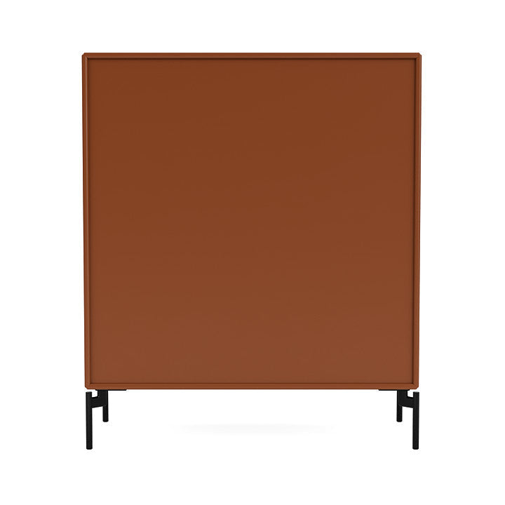 Montana Show Bookcase With Legs, Hazelnut/Black