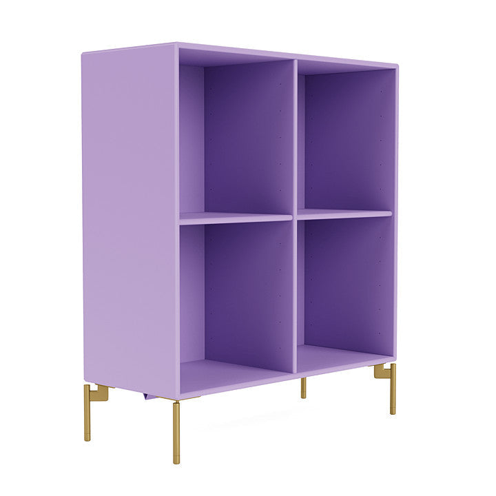 Montana Show Bookcase With Legs, Iris/Brass