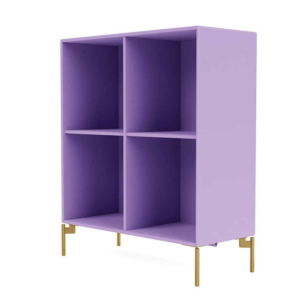 Montana Show Bookcase With Legs, Iris/Brass