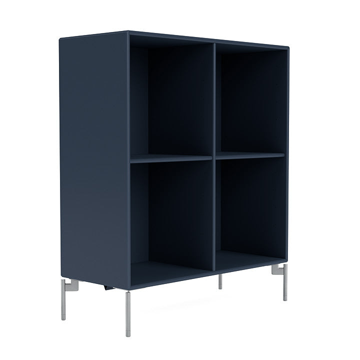 Montana Show Bookcase With Legs, Juniper/Matt Chrome