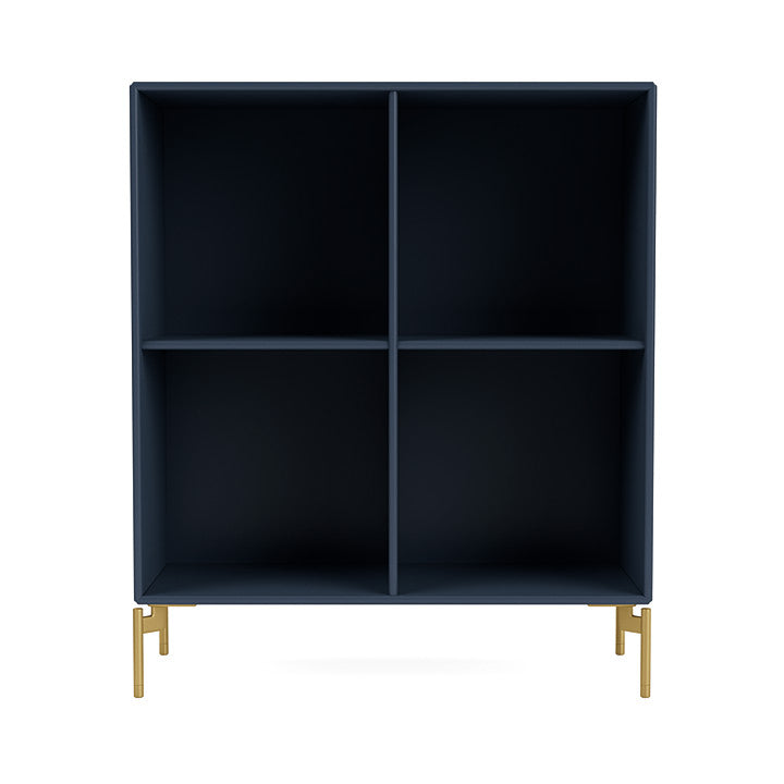 Montana Show Bookcase With Legs, Juniper/Brass