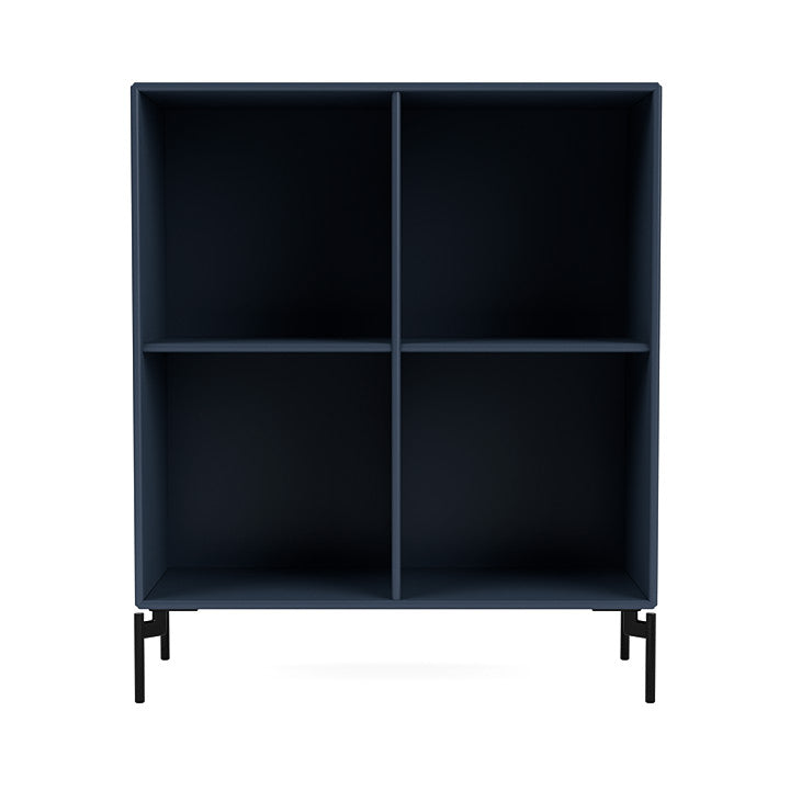 Montana Show Bookcase With Legs, Juniper/Black