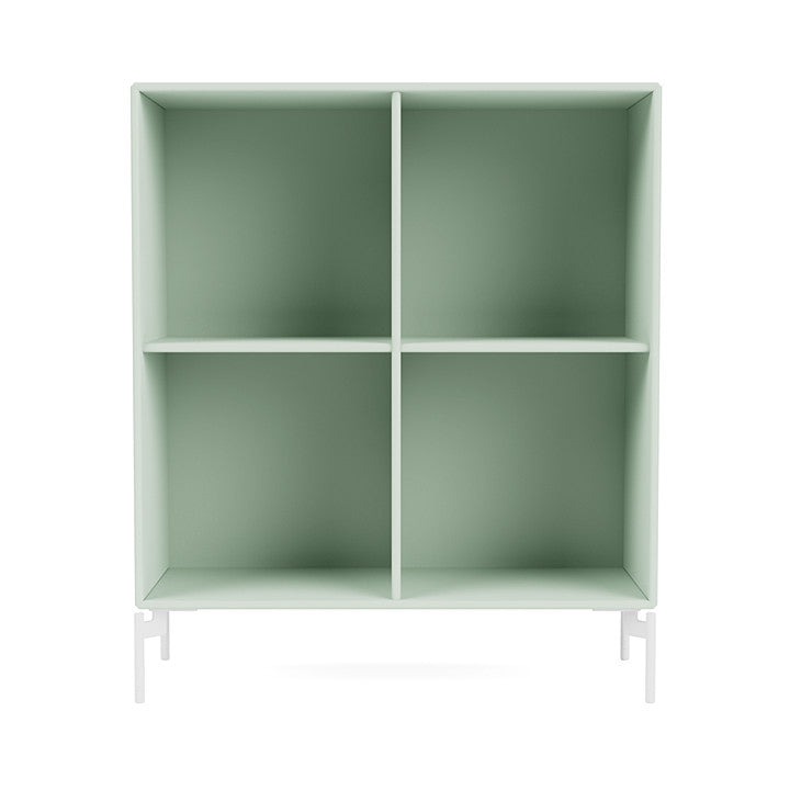 Montana Show Bookcase With Legs, Mist/Snow White