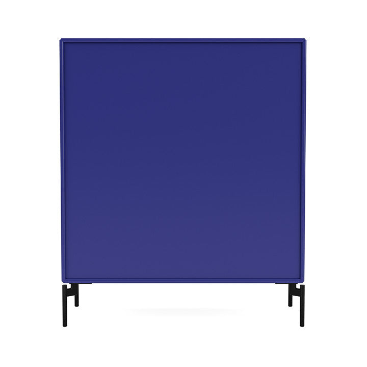 Montana Show Bookcase With Legs, Monarch Blue/Black