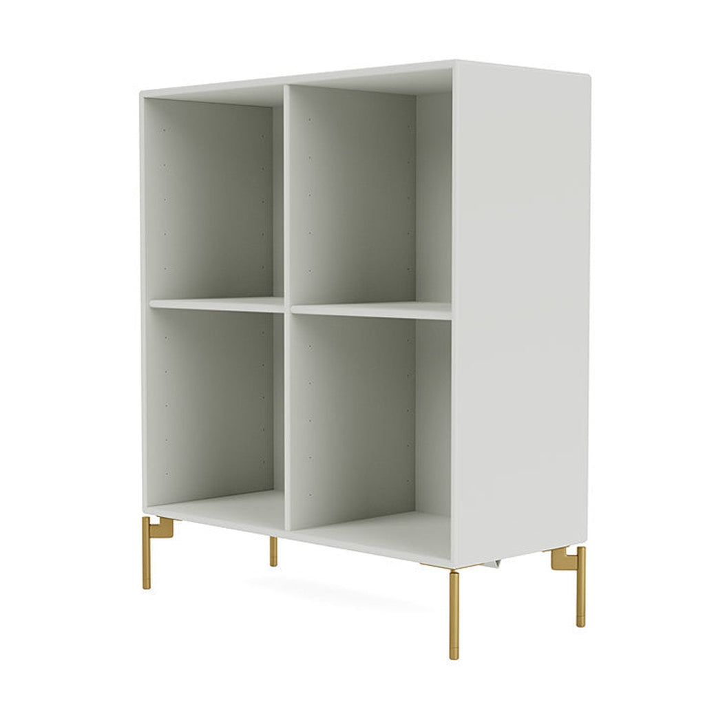 Montana Show Bookcase With Legs, Nordic/Brass