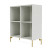 Montana Show Bookcase With Legs, Nordic/Brass