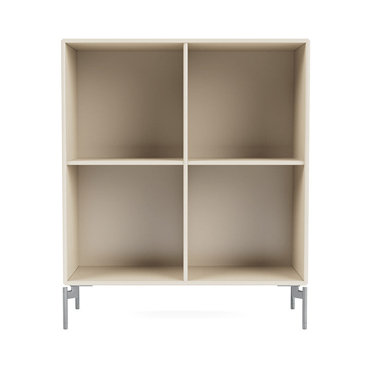 Montana Show Bookcase With Legs, Oat/Matt Chrome