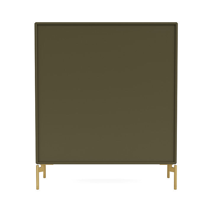 Montana Show Bookcase With Legs, Oregano/Brass