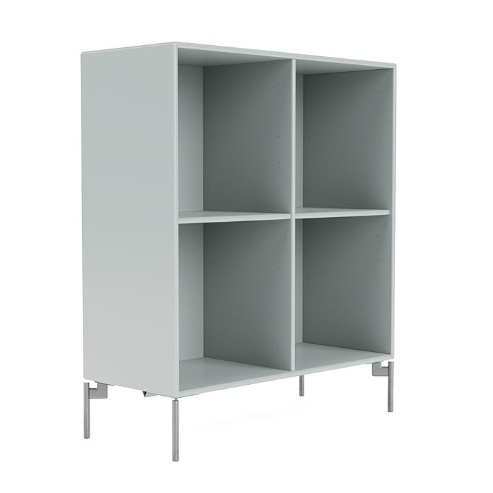 Montana Show Bookcase With Legs, Oyster/Matt Chrome