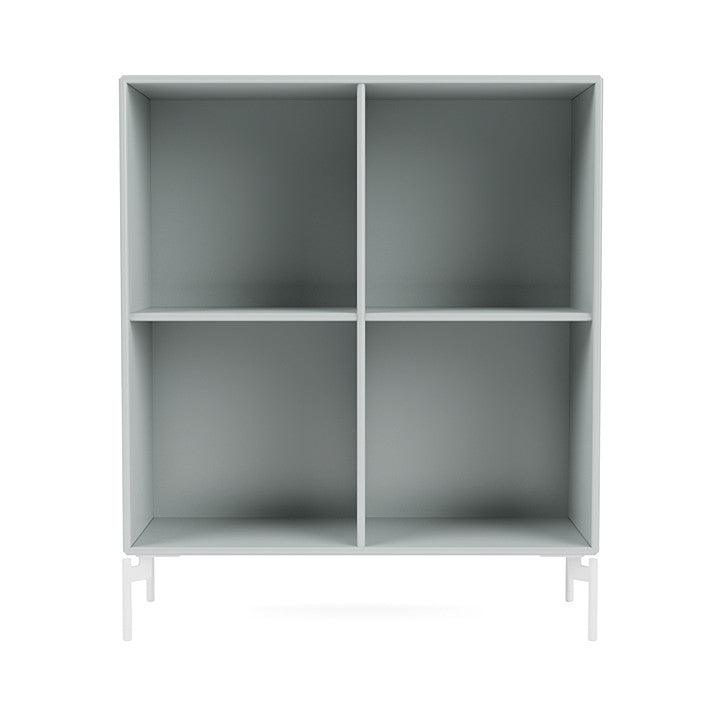 Montana Show Bookcase With Legs, Oyster/Snow White