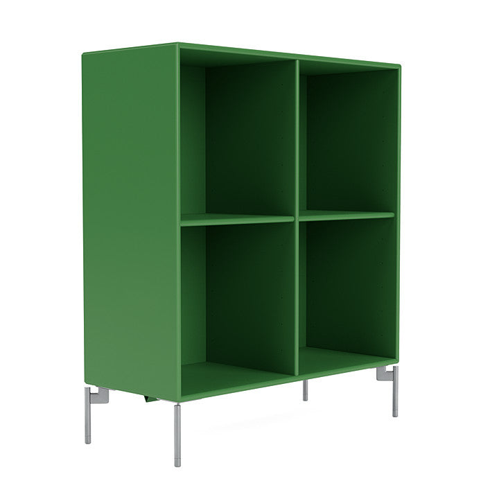 Montana Show Bookcase With Legs, Parsley/Matt Chrome