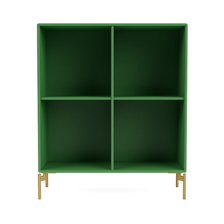 Montana Show Bookcase With Legs, Parsley/Brass