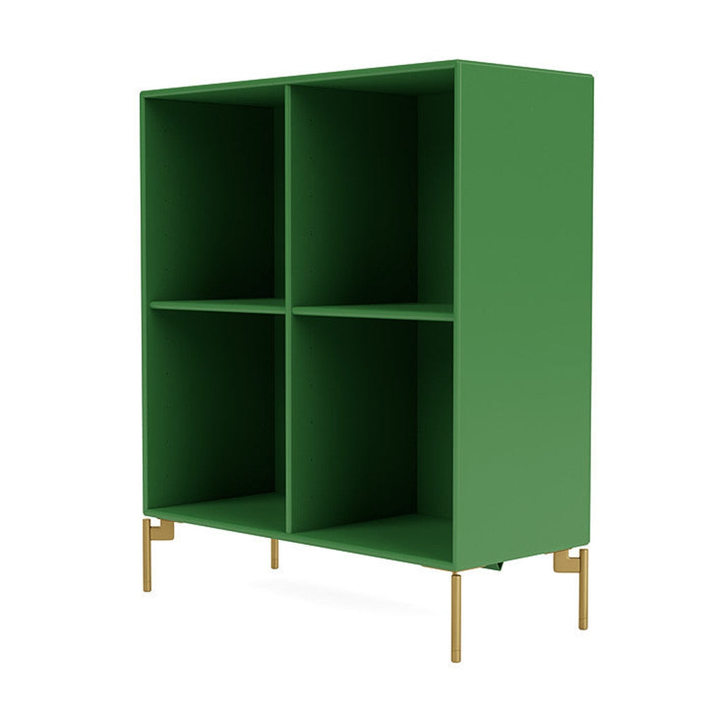 Montana Show Bookcase With Legs, Parsley/Brass