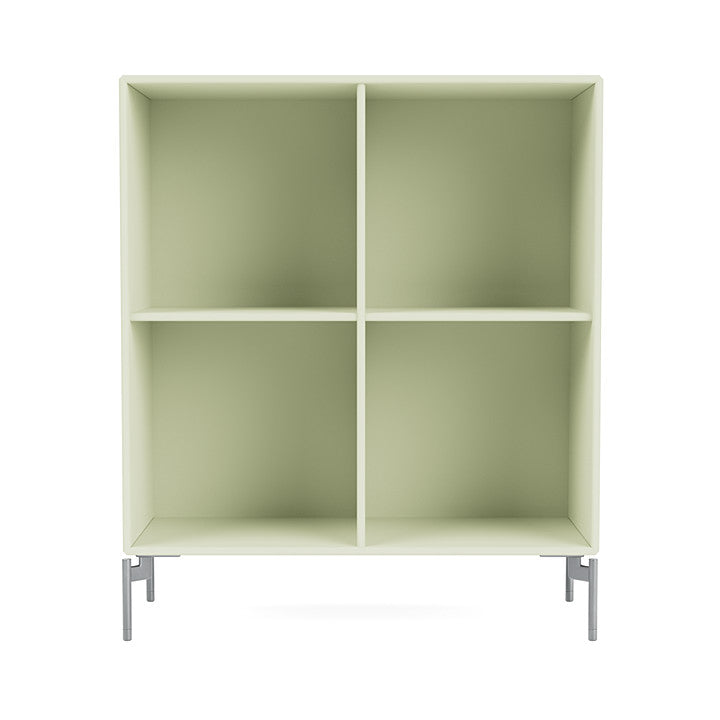 Montana Show Bookcase With Legs, Pomelo/Matt Chrome