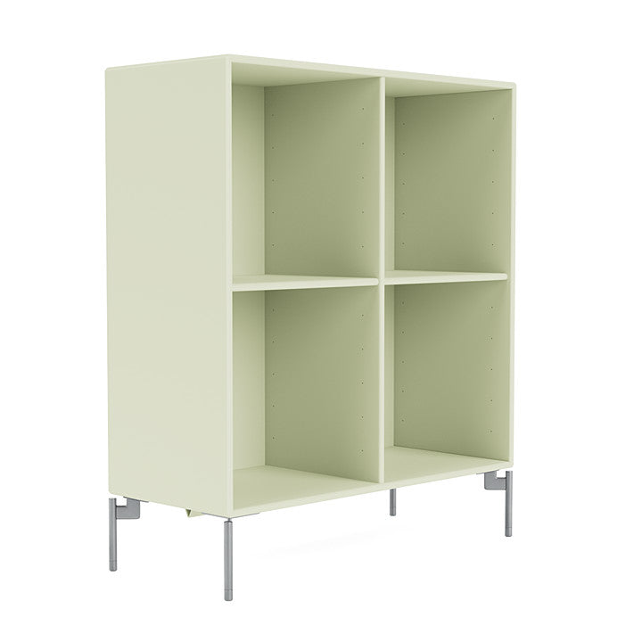 Montana Show Bookcase With Legs, Pomelo/Matt Chrome