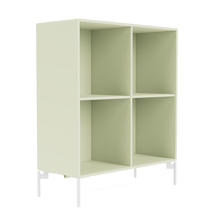 Montana Show Bookcase With Legs, Pomelo/Snow White