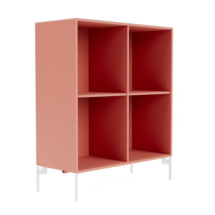 Montana Show Bookcase With Legs, Rhubarb/Snow White